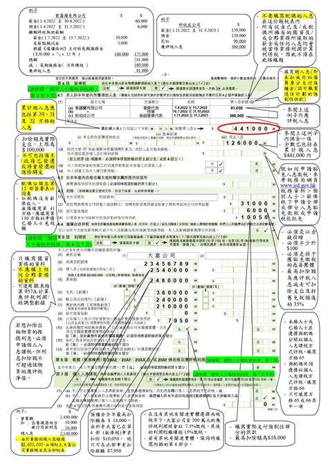 個人 報稅 表 中文